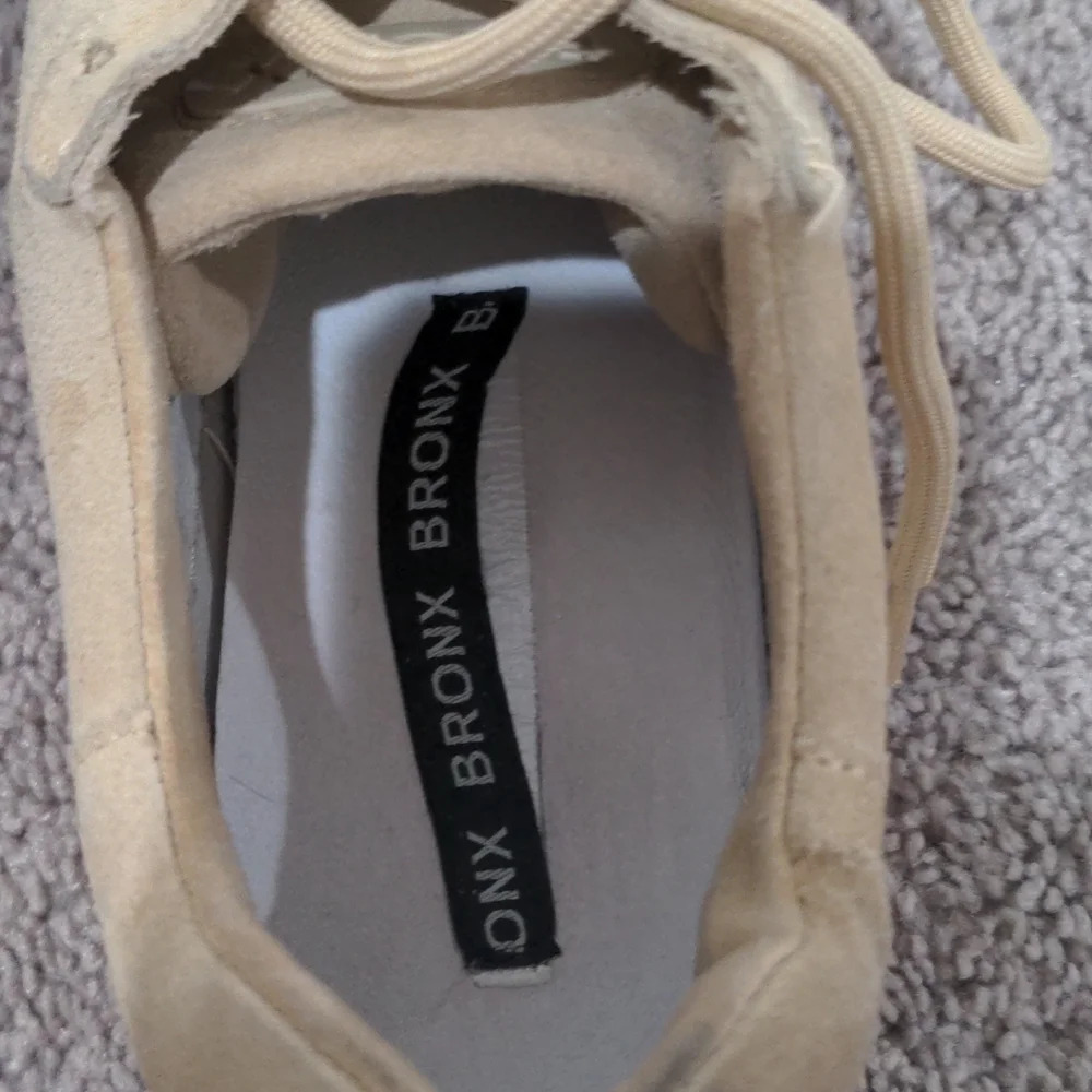 Bronx Jaxstar Trainer Sneaker‎ Tan Suede Platform Sneakers Size 41 - Picture 8 of 11